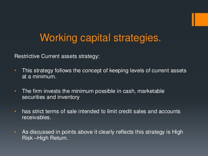 components of working capital working capital decision